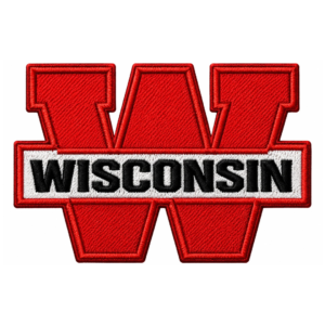 Wisconsin Badgers Vintage W Logo Embroidered Patch