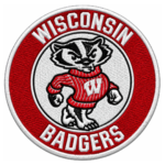 Wisconsin Badgers Vintage Bucky Mascot Embroidered Patch