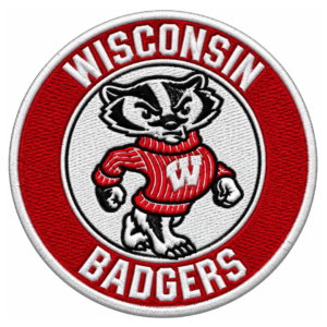 Wisconsin Badgers Vintage Bucky Mascot Embroidered Patch