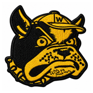 Wofford Terriers Vintage Bulldog Mascot Embroidered Patch