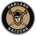 Oakland Raiders Vintage Logo Embroidered Patch