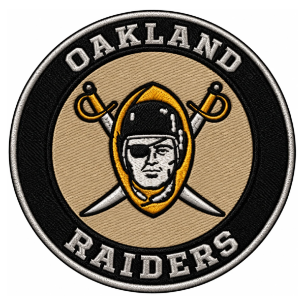 Oakland Raiders Vintage Logo Embroidered Patch