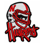 Nebraska Cornhuskers Football Helmet Embroidered Patch