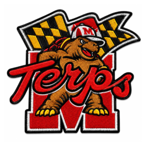 Maryland Terrapins Terps Baseball Embroidered Patch