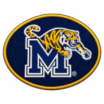 Memphis Tigers Leaping Tiger M Embroidered Patch