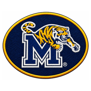Memphis Tigers Leaping Tiger M Embroidered Patch