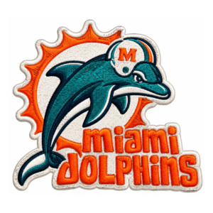 Miami Dolphins Vintage Mascot Embroidered Patch