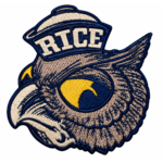 Rice University Owls Mascot Embroidered Patch