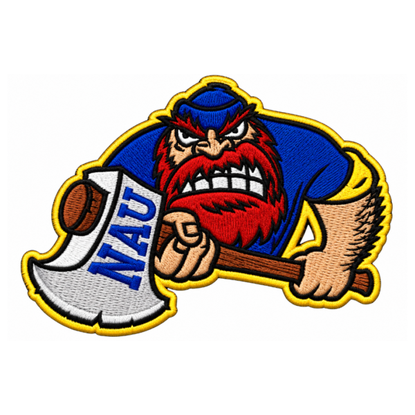 NAU Lumberjack Mascot Embroidered Patch
