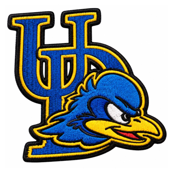 UD Fightin' Blue Hens Embroidered Patch