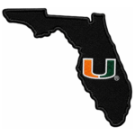 Miami Hurricanes Florida State Embroidered Patch