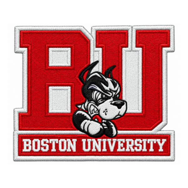 Boston University Terrier Embroidered Patch