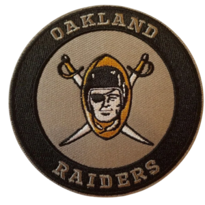 Oakland Raiders Round Patch