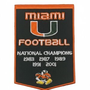 Miami Football National Champions Patch