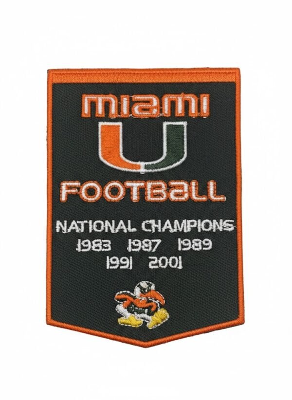 Miami Football National Champions Patch