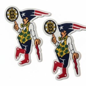 Two Boston Pride Celtics Red Sox Patriots Bruins Patch