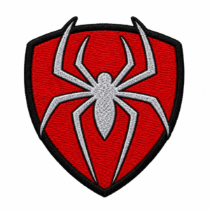 Spider Shield Embroidered Patch