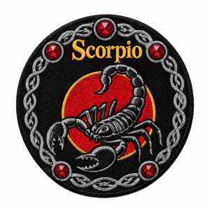 Scorpio embroidered patch