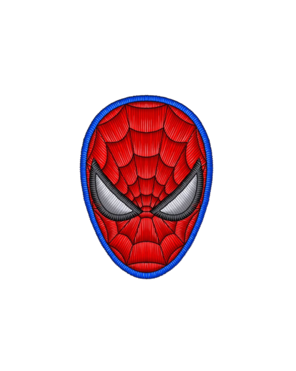Spiderman Mask Embroidered Patch