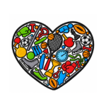 Sports Heart Embroidered Patch