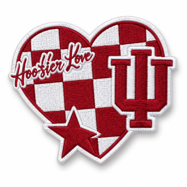 Indiana Hoosier Love Embroidered Patch | University Patches