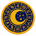 zodiac embroidered patch