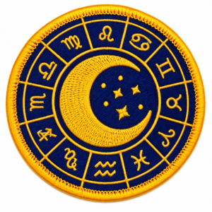 zodiac embroidered patch