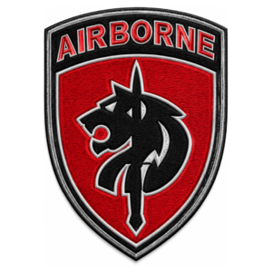 airborne embroidered patch