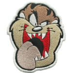 Cartoon Tasmanian Devil embroidered patch