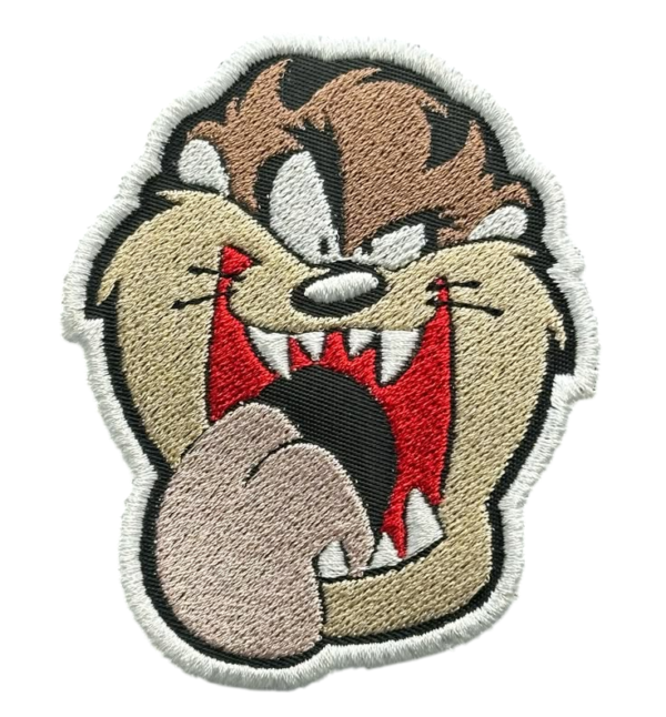 Cartoon Tasmanian Devil embroidered patch
