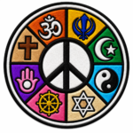 interfaith peace embroidered patch