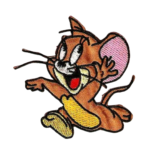 cartoon mouse embroidered patch