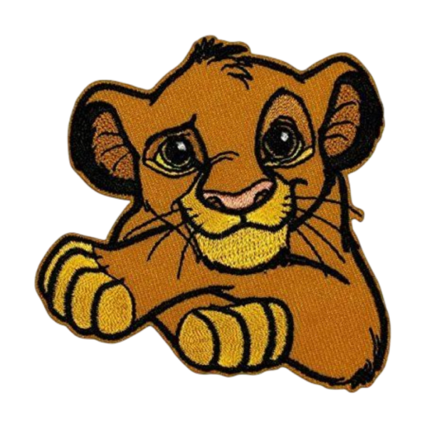 lion cub embroidered patch