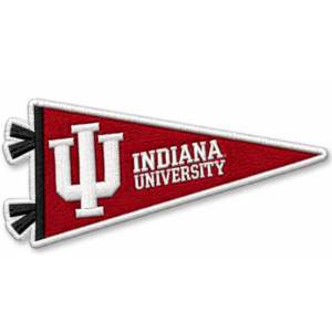 Indiana University Pennant Embroidered Patch
