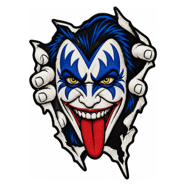 Clown Face Embroidered Patch