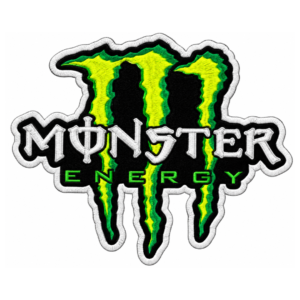 Green Monster Energy Style Embroidered Patch