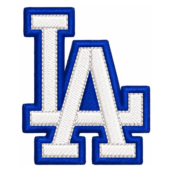 LA Letter Embroidered Patch