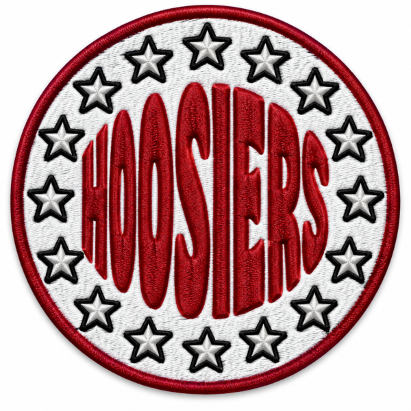 Indiana Hoosiers Stars Round Embroidered Patch