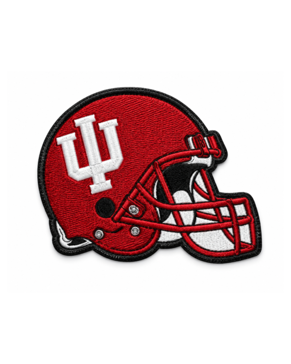 IU Football Helmet Embroidered Patch