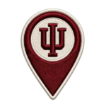 IU Location Pin Embroidered Patch
