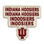 Indiana Hoosiers Typography Patch