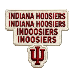 Indiana Hoosiers Typography Patch