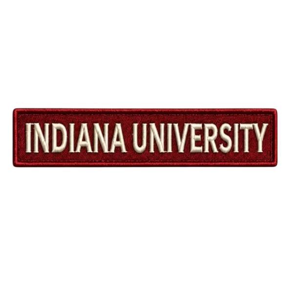 Indiana University Name Embroidered Patch