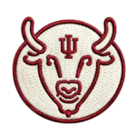 IU Bull Head Embroidered Patch