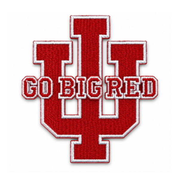 Indiana University Go Big Red Embroidered Patch