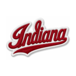 Indiana Script Embroidered Patch