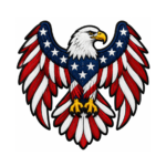 American Eagle Flag Embroidered Patch