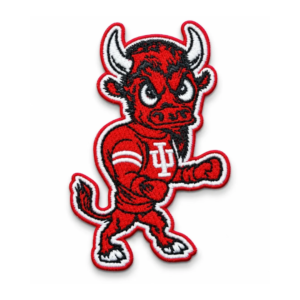 IU Bull Mascot Football Embroidered Patch