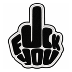 Fuck You Middle Finger Embroidered Patch