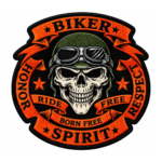 Biker Spirit Embroidered Patch